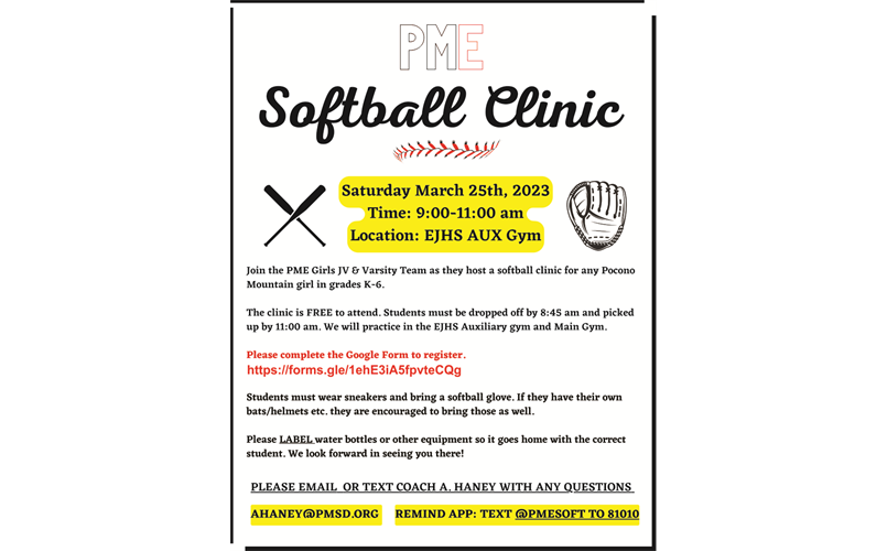 East High School Softball Clinic 